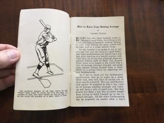 1934 How To Raise Your Batting Average And Famous Sluggers - Gehrig and Waner 2