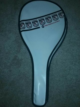 Vtg 70s Abc Wide World Of Sports Crown Racquetball Racquet Cover Vinyl