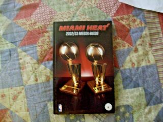 2012 - 13 Miami Heat Media Guide Yearbook 2013 Nba Finals Program Lebron James Ad