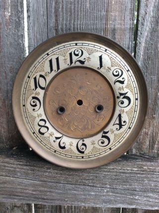Antique Gustav Becker Vienna Regulator Wall Clock Dial
