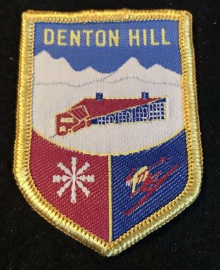 Denton Hill Lost Ski Area 1958 - 2014 Vintage Nos Skiing Patch Pennsylvania Travel