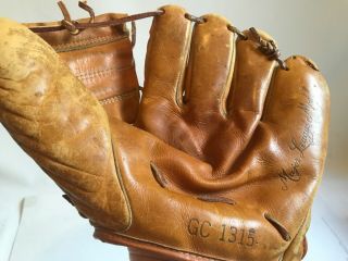 Vintage 1950’s Baseball Glove Mitt Usa American Made Major League Model Gc 1315