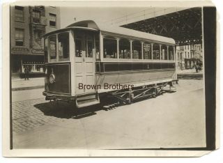 Vintage 1912 Battery & Streetcar Trolley Invented By Edison York City Photo