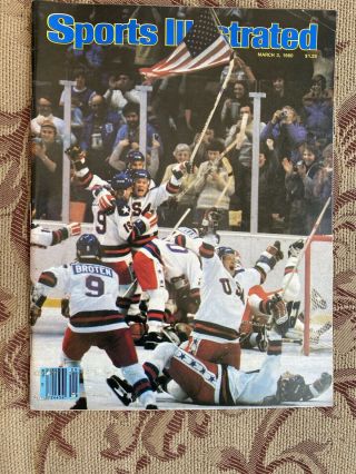 Sports Illustrated March 3,  1980 U.  S.  Olympic Hockey Team Miracle On Ice