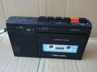 Realistic Ctr 58 Vtg Cassette Tape Player Recorder Portable Ac Battery Operated
