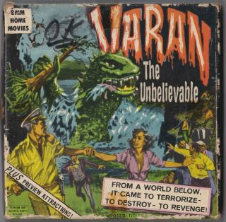 Vintage 8mm Movie - Varan The Unbelievable,  Vintage Monster Sci - Fi Film