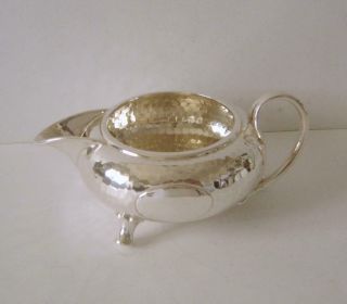 A Fine Quality Arts & Crafts Sterling Silver Cream Jug Birmingham 1905 107 Grams