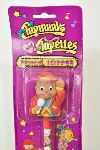 Alvin & The Chipmunks Chipettes Cartoon Pencil Topper Vintags Nos Aldt62b