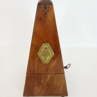 Antique Metronome Maelzel Paquet 1815 - 1846 France Wooden