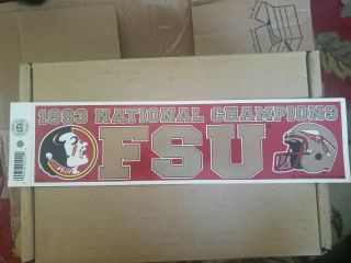 Florida State Seminoles 1993 National Champions Noles Bumper Sticker