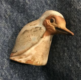 Tremar Uk Cornish Pottery Stoneware Baby Bird Figurine Kingfisher No.  12 Vintage