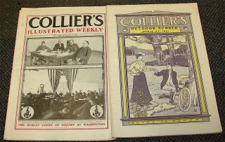 Antique - - Colliers Magazines - - - Over 100 Years Old - - - - 11 Magazines - - - Look