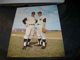 1964 - 66 Requena York Yankees 8x10 Roger Maris Mickey Mantle Photo
