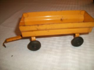 Vintage Slick Toy Minneapolis Moline Flare Box Yellow Wagon,  1950 