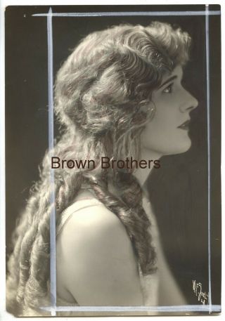 Vintage 1910s Hollywood Marilyn Miller Dbw Photo By Walter Frederick Seely