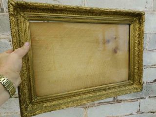 Really Old Picture Frame Antique Fits A 16 Inch X 10 " Painting