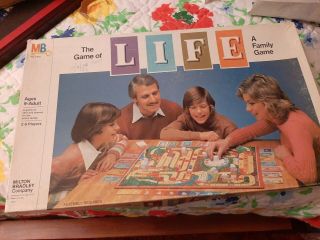 Vintage 1981 The Game Of Life Family Board Game Milton Bradley Usa 4000