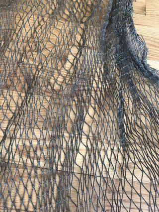 Vintage Fishing Net Brown 10’by 6’ Crafts Decor Or Use