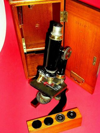 Antique Spencer Cased Compound Monocular Microscope 3
