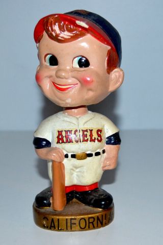 Vintage 1960s California Angels Baseball Player Bobblehead Figure 2