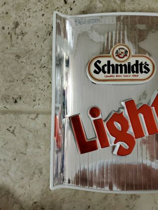 Vintage Schmidt ' s Light Beer Sign.  11.  5 by 8 