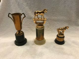 Three Vintage Horse Show Trophies From The 1950’s