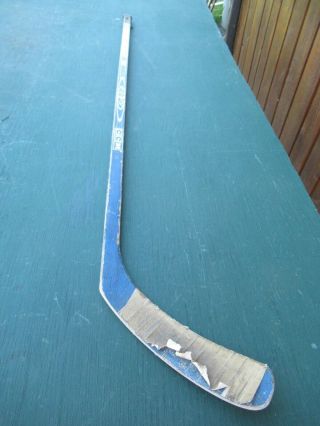 Vintage Wooden 53 " Long Hockey Stick Ccm Heat