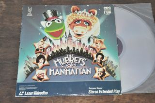 Vintage 1984 The Muppets Take Manhattan Laserdisc Cbs Fox Stereo Extended Play
