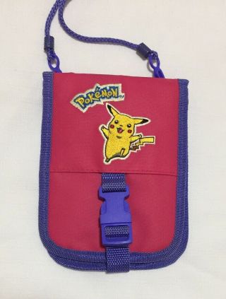 Nintendo Gameboy Color Pokemon Pikachu Pink Purple Vintage Travel Case