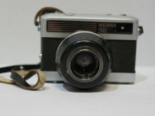 Vintage Werra 1 Carl Zeiss Jena 35mm Camera With Tessar 50mm F2.  8 Lens - 250