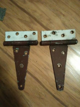 Vintage 6 " Heavy Duty Tee T Hinges For Fence Gate Barn Door L103
