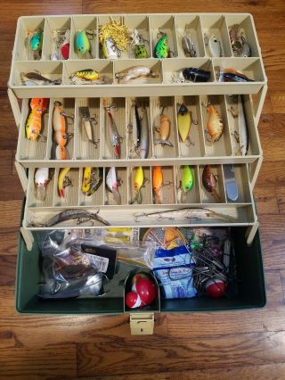 Plano Tackle Box Full Of Lures And Fishing Gear