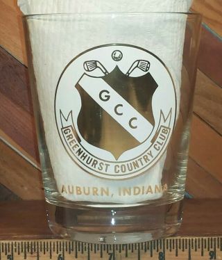 Greenhurst Country Club (closed) Golf Course Vintage Lowball Cocktail Glass