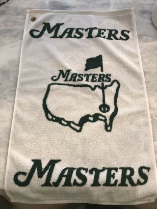2019 Masters Golf Bag Towel And Golf Ball Tiger Woods 2