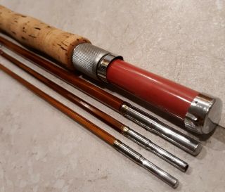 Vintage Montague Flash Split Bamboo Fly Rod Cond 9 Ft.  3/2