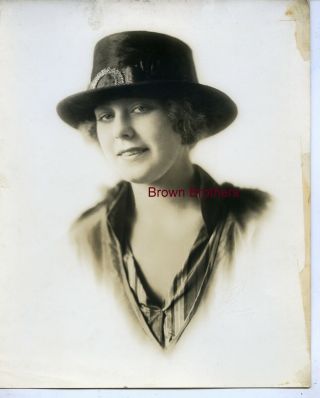 Vintage 1910s Hollywood Actress Seena Owen Dbw Photo Blind Stamp By Witzel 2