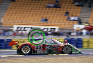 35mm Slide F1,  Bertrand Gachot - Mazda 787b Wins 1991 Le Mans 24 Hours