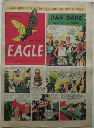 1951.  Vintage Eagle Comic Vol.  1 51.  Dan Dare.  Cutaway Of The Panama Canal.