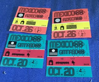 Mexico 1968 Olympic Games Tickets