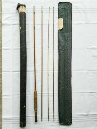 Vintage Heddon Bamboo Fly Casting Rod 8 Fer2 9ft