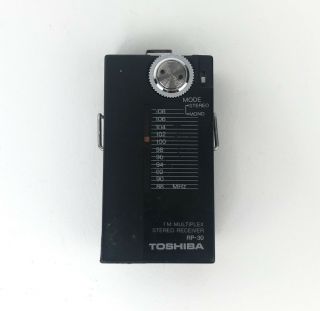 Micro Vintage Toshiba Rp - 30 Fm Mini Stereo Receiver Pocket Radio
