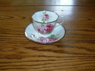Vintage Royal Albert American Beauty Tea Cup And Saucer England