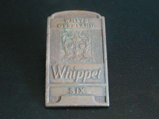 Old Willys Overland Whippet Six Radiator Badge Emblem