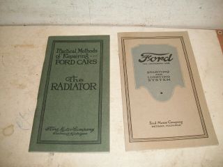1919 Ford Model T A Cars & Trucks Dealer Book Methods Of Repairing The Radiator