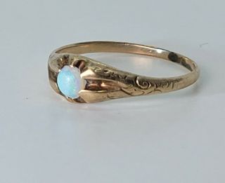 Antique Victorian 10k gold & Opal ring sz 7 2