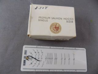Box Of Vintage Turral Of Devon 6 Up Eye Salmon Steelhead Hooks