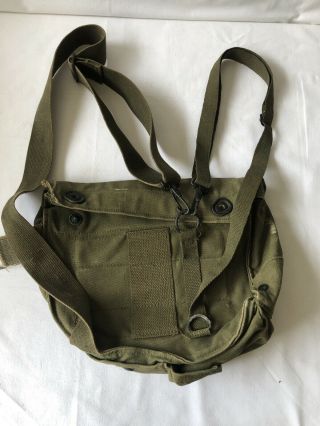 Vintage U.  S.  Military M 17 S Mask,  Protective,  Field Canvas Bag
