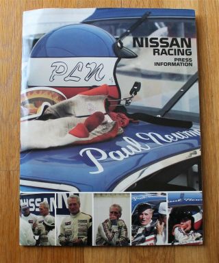 Paul Newman Nissan 280 Zx Turbo Imsa Racing Press Kit 1980s Race Photos Datsun
