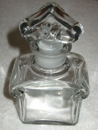 Vintage Guerlain Baccarat Signed Display Perfume Bottle - 6 1/2 " - Ht - 8 Oz 3