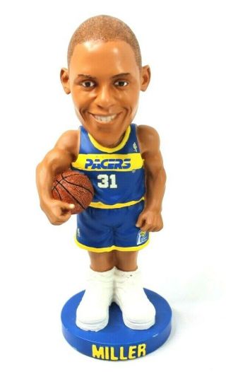 Indiana Pacers Reggie Miller 7” Blue Bobble Head Legends Of The Court 1987 - 2005
